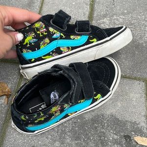 Vans Black High Top Dino Sneakers- barely worn.